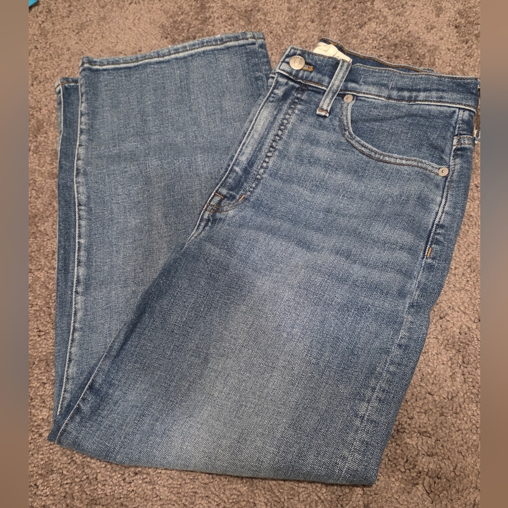 Madewell Slim Wide Leg Crop Jeans Sz 28